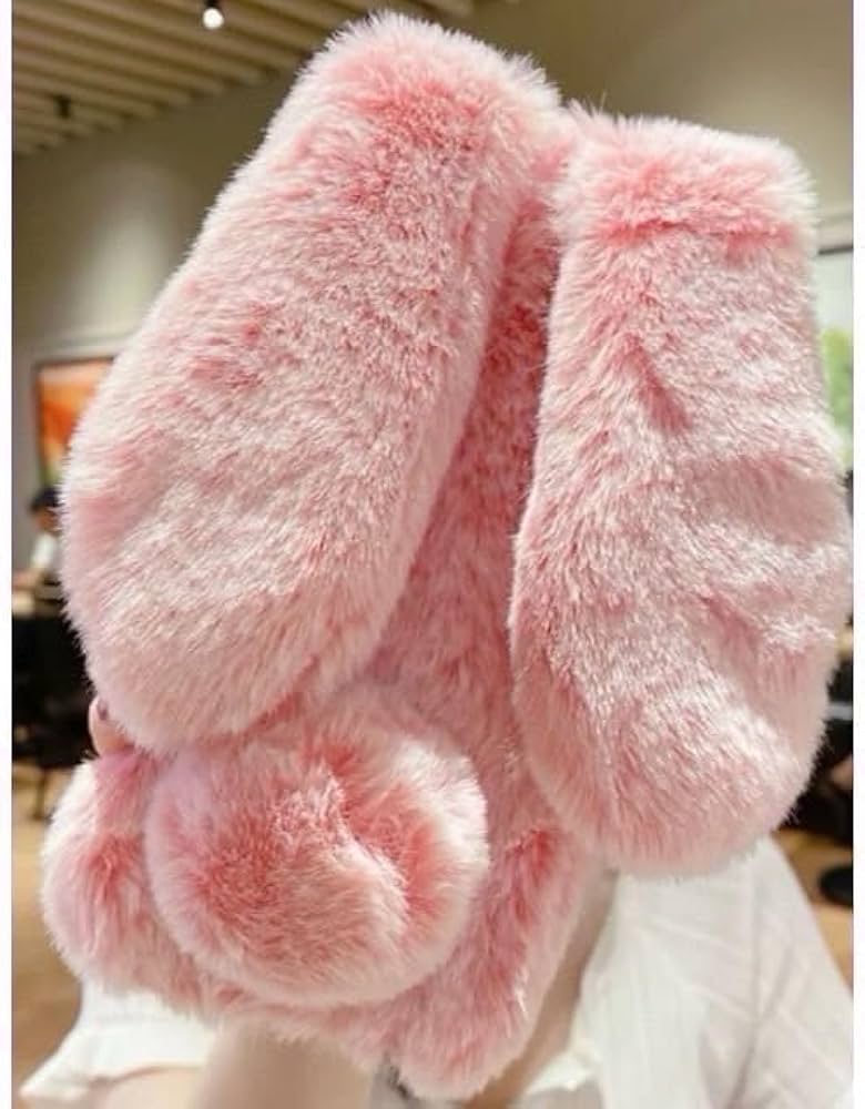 Amazon.co.jp: アイフォン12/12Pro用ケース モコモコうさ耳 もこもこ